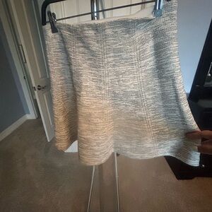 LOFT Gray A-Line Mini Skirt Casual
